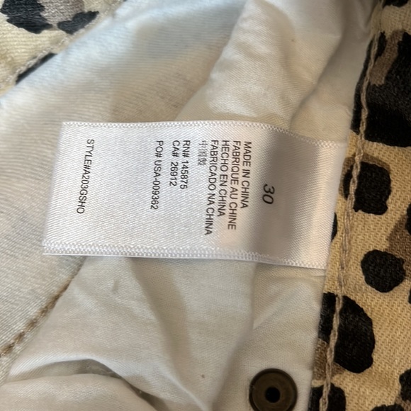 Leopard print denim shorts - Picture 5 of 5